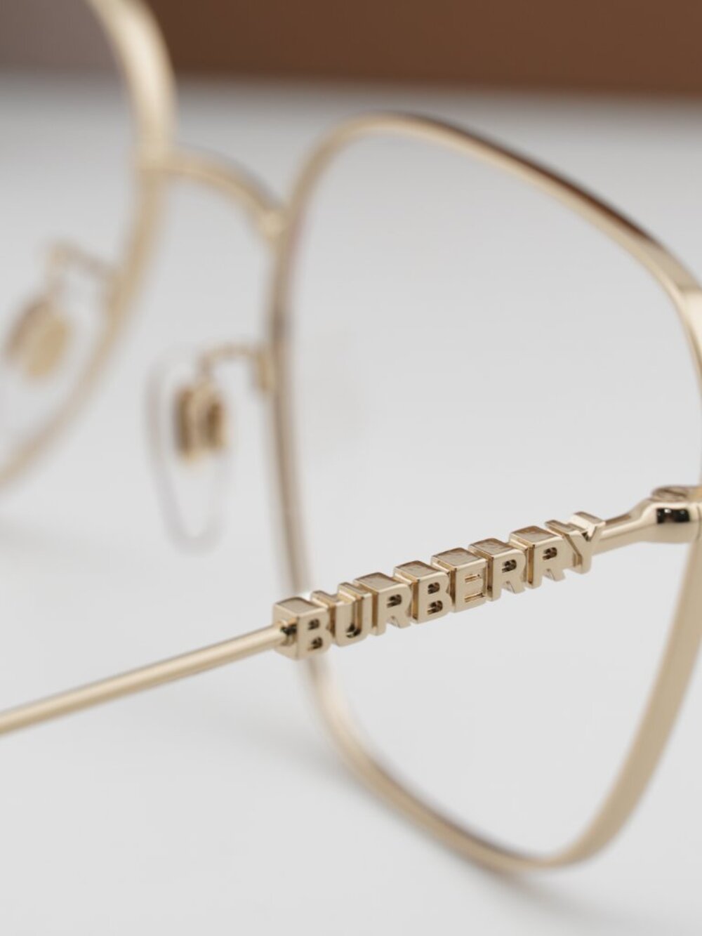 Burberry BE1382D 1357 Square Eyeglasses 55mm - Gold / Purple - Picture 7 of 10